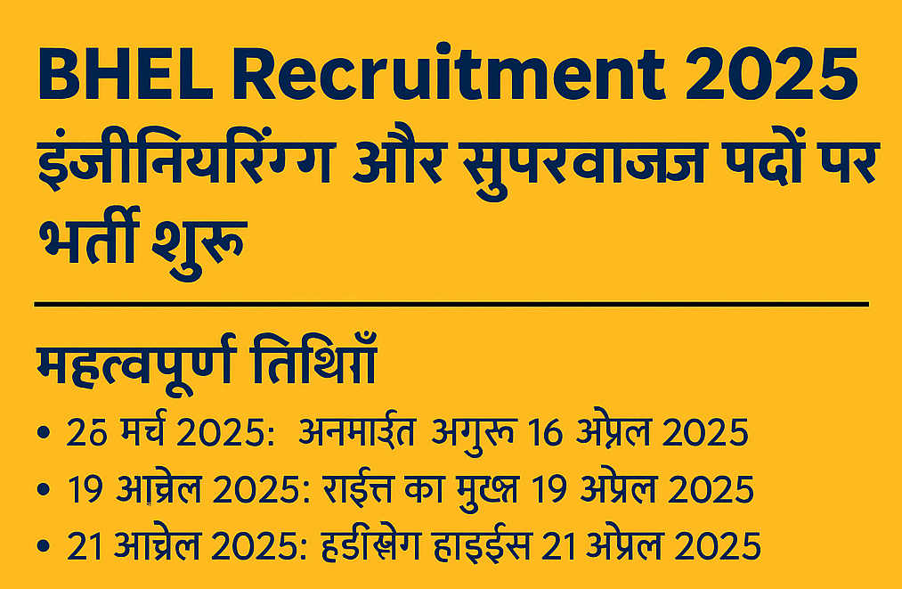 BHEL Recruitment 2025